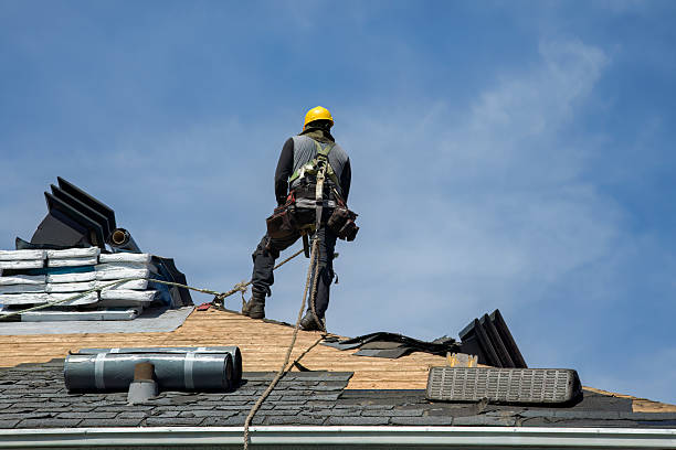Professional Gutter Installation technician working in Cleveland, OK